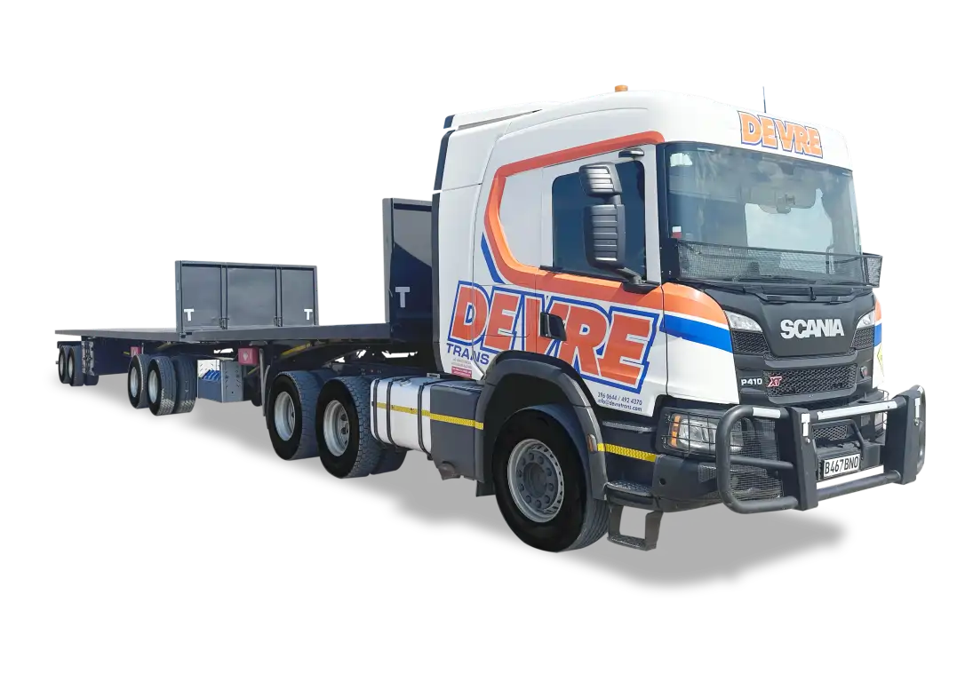 De Vre Trans Flatdeck Superlink Truck & Trailer De Vre Trans Walking Floor Trailer